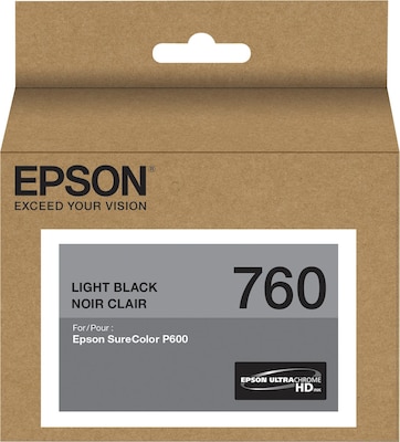 Epson 760 Ultrachrome Light Black Standard Yield Ink Cartridge