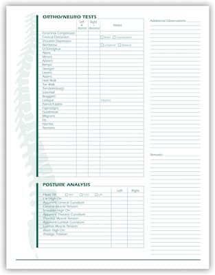 Medical Arts Press® Comprehensive Examination Form