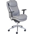 Serta® Wellness by Design Air™ Commercial Series -200 Task Chair; Puresoft® Faux Leather, Grey