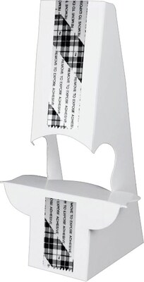 Easel Double Wing Easel with Peel & Stick 9 inch White 50 / Pack