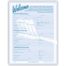 Medical Arts Press® Registration Forms without Updates Section ; Brush Silhouette