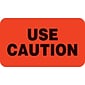 Behavior and Instruction Medical Labels, Use Caution, Red, 7/8x1-1/2", 500 Labels