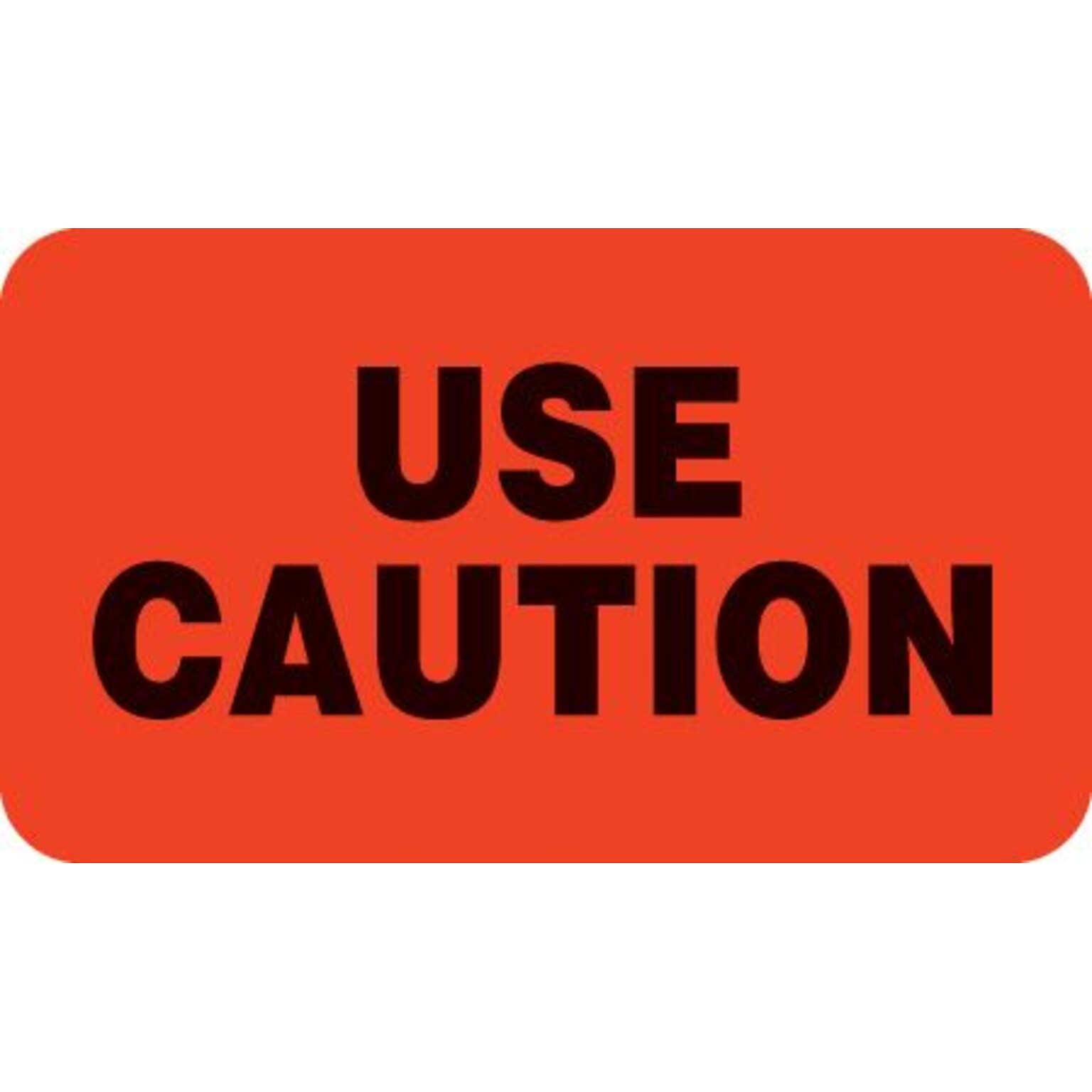 Behavior and Instruction Medical Labels, Use Caution, Red, 7/8x1-1/2, 500 Labels