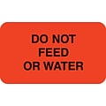Medical Arts Press® Diet and Medical Alert Labels, Do Not Feed or Water, Fluorescent Red, 7/8x1-1/2, 500 Labels