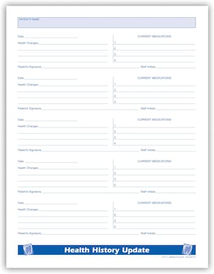 Medical Arts Press® FormFamily Dental History Update Form