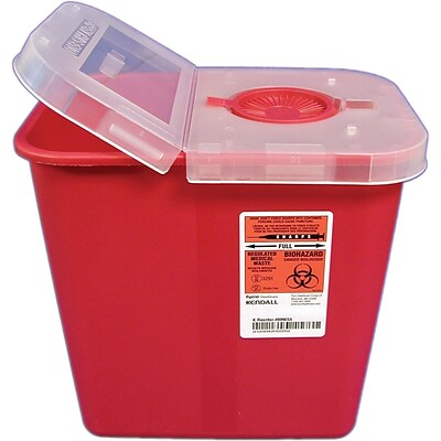 Kendall/Covidien Sharps Containers, 2 Gallon (8-Quart), 5/Case