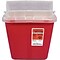 Unimed Wall 2 gal. Sharps Container, Clear, 5/Box (S2GH100651)