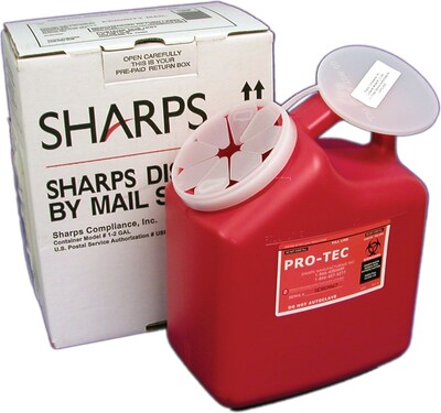 Sharps Compliance Disposal By Mail System®, 2-Gallon
