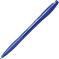 BIC® Atlantis® Ballpoint Stick Pen; Medium Point, 1.0mm, Blue Ink, Dozen