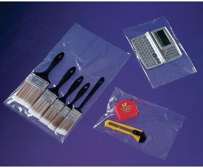 10"W x 18"L Lay Flat Poly Bag, 2.0 Mil, 1000/Carton (29988-CC)