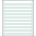 Printworks® Professional Computer Paper W/1/2 Green Bar, 9 1/2 x 11, White, 2500 Sheets