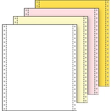 Printworks Professional 9.5 x 11, Computer Paper, 13 lbs, White/Canary/Pink/Gold, 800 Sheets/Carto