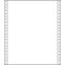 Printworks® Professional Blank Computer Paper W/Side Perforated, 9 1/2 x 11, White, 2200 Sheets