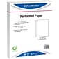 Printworks® Professional 8.5" x 11", Perforated Paper, 24 lbs., 92 Brightness, 2500 Sheets/Carton (04112P)
