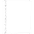 Printworks Professional 8 1/2 x 11 20 lbs. Perforated at 4 1/2 Punched Paper, White, 2500/Case