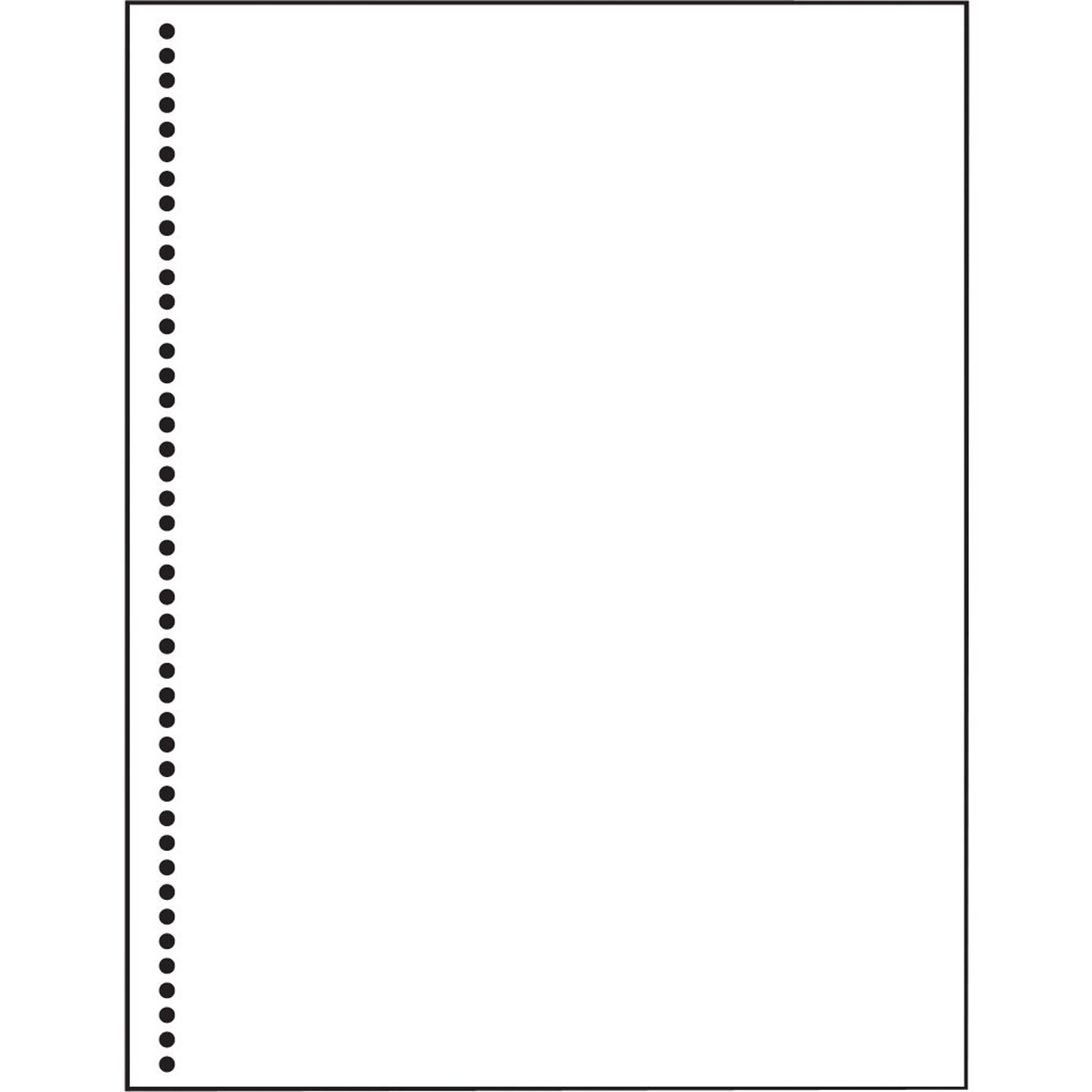 Alliance 8.5 x 11 44-Hole Pre-Punched Copy Paper, 24 lbs., 92+ Brightness, 500 Sheets/Ream, 5 Reams/Carton (30775)