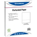 Printworks® Professional 8.5 x 11 Perforated Paper, 24 lbs., 92 Brightness, 2500 Sheets/Carton (04