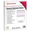 Paris DocuGard® 8 1/2 x 11 24 lbs. Standard Security Business Top Check Paper, Purple, 2500/Case