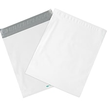 Partners Brand Expansion Poly Mailers, 11 x 13 x 4, White, 100/Case (EPM11134)
