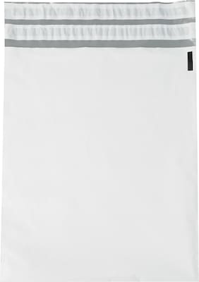 Returnable Poly Mailers, White, 12 x 15-1/2, 100/Case