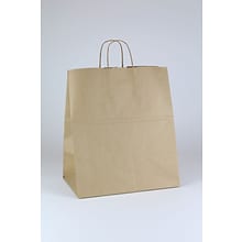 Take Home Shopper 16.25 x 14 x 9.5 Kraft Paper Shopping Bags, Brown, 200/Carton (KRAFT141015)