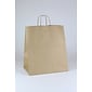 Take Home Shopper 16.25" x 14" x 9.5" Kraft Paper Shopping Bags, Brown, 200/Carton (KRAFT141015)
