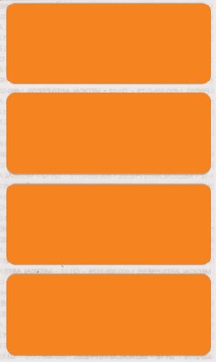 See-Thru Full Color Label Protectors, Orange