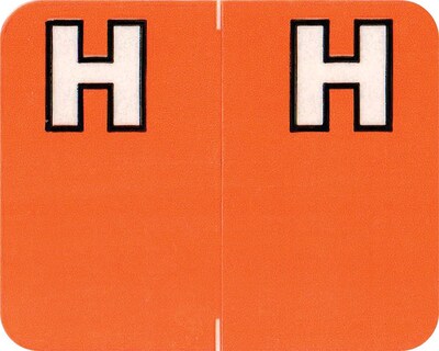 Medical Arts Press Alpha Labels on Roll,  Letter H, 750/Roll (39898)