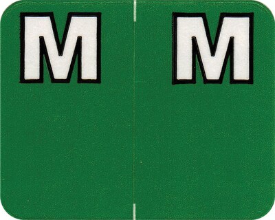 Medical Arts Press Alpha Labels on Roll, Letter M, 750/Roll (39903)