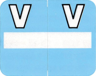 Medical Arts Press® Alpha Labels on Roll;  Letter V