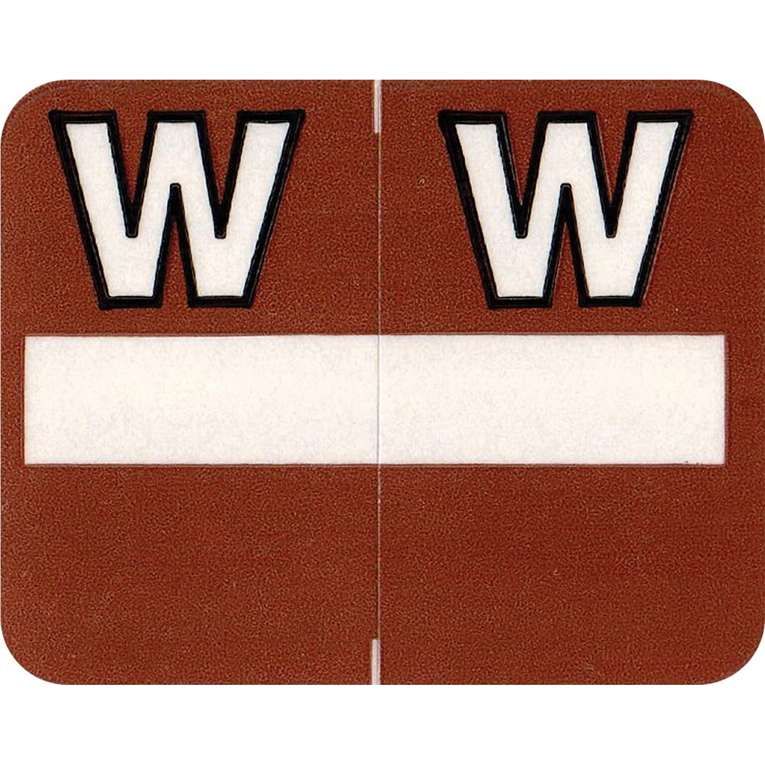 Medical Arts Press® Alpha Labels on Roll,  Letter W