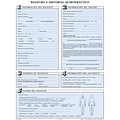 Medical Arts Press® Chiropractic Registration and History Form without Updates; Sky Blue, Spanish