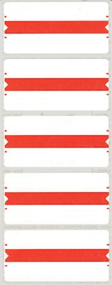 Medical Arts Press Wraparound Name Labels, Red, 250/Pack (32600)