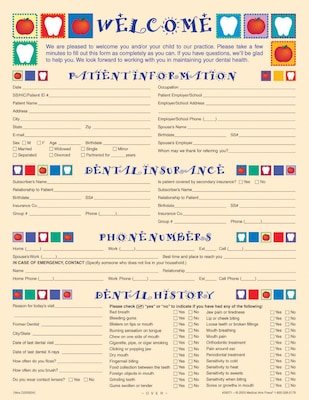 Medical Arts Press® Patient Registration and History Form