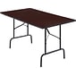 Quill Brand® Folding Table, 72L x 30W, Walnut (27096/51255)