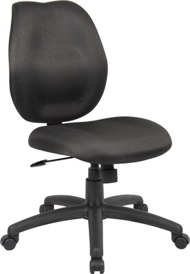 Boss Mid-Back Task Chair Armless, Black (B1016-BK)