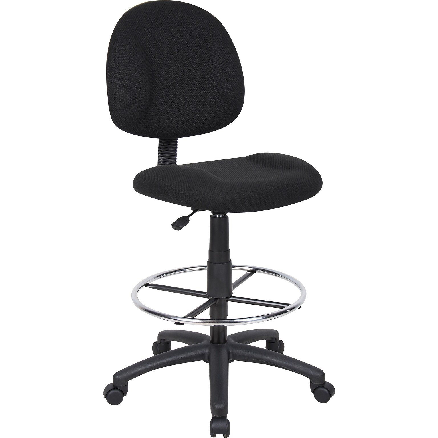 Boss® Drafting Stool w/ Footring; Black