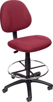 Boss® Drafting Stool w/ Footring; Burgundy