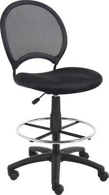 Boss® Mesh Drafting Stool; Black