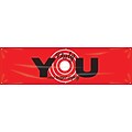ACCUFORM SIGNS® Motivational Safety Banner, ONLY YOU CAN TARGET SAFETY, 28 x 8-ft, Reinforced Vinyl