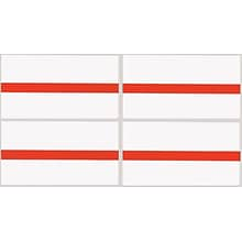 Medical Arts Press See-Thru Colored Edge Label Protectors, Red (32622)