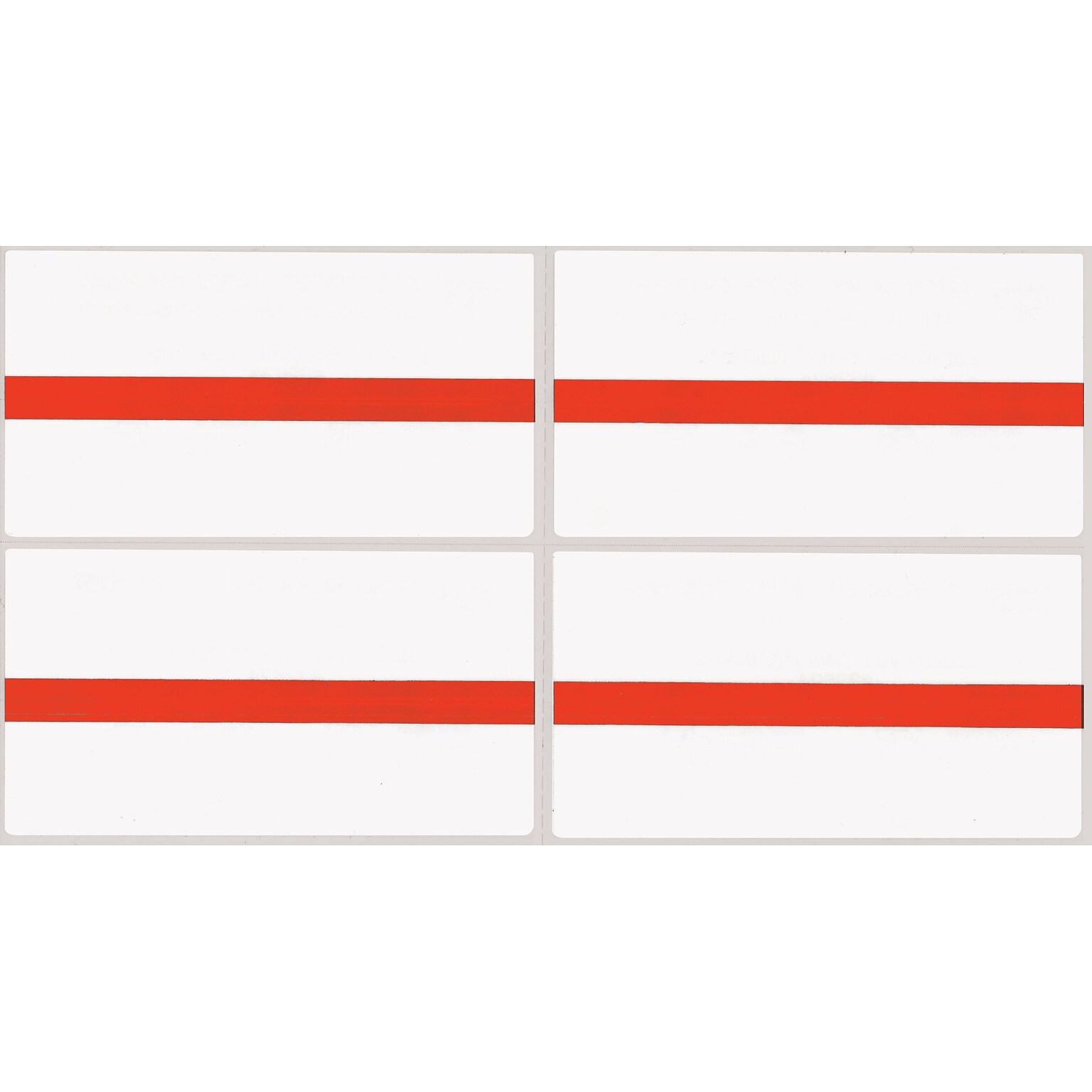 Medical Arts Press See-Thru Colored Edge Label Protectors, Red (32622)