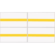 See-Thru Colored Edge Label Protectors, Yellow