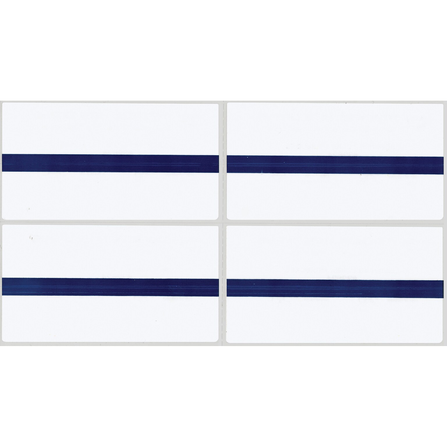 See-Thru Colored Edge Label Protectors, Blue