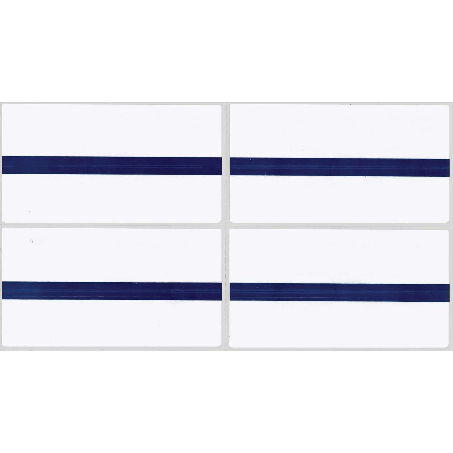 See-Thru Colored Edge Label Protectors, Blue