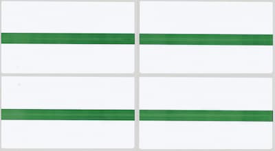 See-Thru Colored Edge Label Protectors, Green