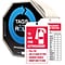 Accuform Tag By-The-Roll; TO USE FIRE EXTINGUISHER INSPECTION RECORD, 6¼x3 Cardstock 100/Roll (TAR