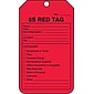 Accuform Production Control Tag, 5S RED TAG, 5 3/4" x 3 1/4", PF-Cardstock, 25/Pack (MMT105CTP)