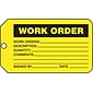 Accuform Production Control Tag, WORK ORDER, 5 3/4" x 3 1/4", PF-Cardstock, 25/Pack (MMT335CTP)