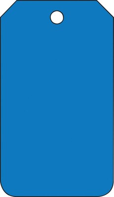 Accuform Solid Color Blank Tag, Blue, 5 3/4 x 3 1/4, PF-Cardstock, 25/Pack (MDT526CTP)